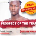 Universal Boxing Organization (UBO) names Joseph Commey As Prospect Of The Year 2024