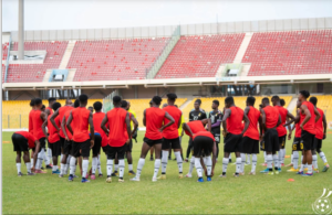 Black Galaxies train at Accra Sports Stadium