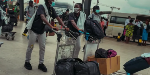 Black Maidens of Ghana arrive safely in Monrovia ahead of the FIFA U-17 WWCQ vs. Liberia